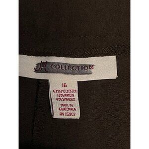 JM Collection WIDE LEG  Brown Dress Pants WOMEN'S‎  Size 16